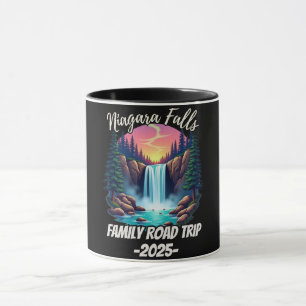 Mug Voyage à Niagara Falls en famille en voiture homme