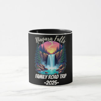 Mug Voyage à Niagara Falls en famille en voiture homme