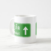 Mug Voyage à Phuket ⚠ véhicule routier thaïlandais ⚠ (Devant gauche)