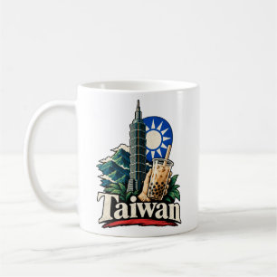 Mug Voyage au Taïwan Vintage Monument Historique