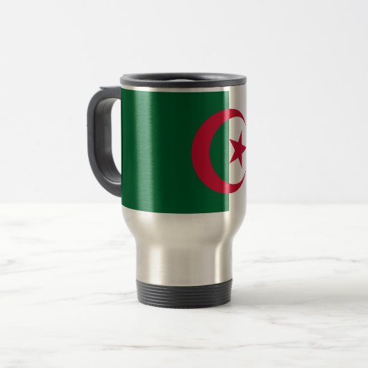 Mug Voyage avec Drapeau d'Algérie (Devant gauche)