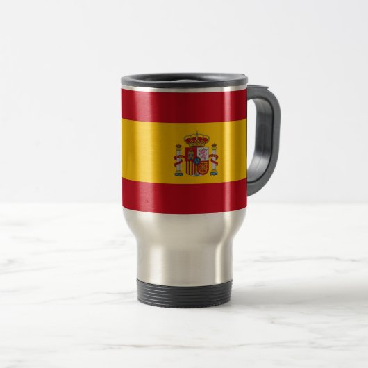 Mug Voyage avec Drapeau d'Espagne (Devant droit)