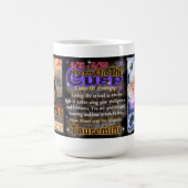 Mug Voyage blanc de zodiaque de tranchant de Gémeaux (Centre)