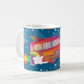 Mug Voyage céleste - Navire spatial Van Peace Super (Devant gauche)