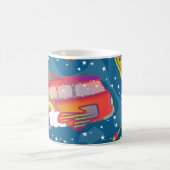 Mug Voyage céleste - Navire spatial Van Peace Super (Centre)