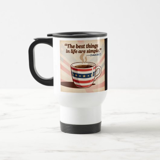 Mug Voyage Commuter Personnalisé - 14oz Hot Drink  (Gauche)