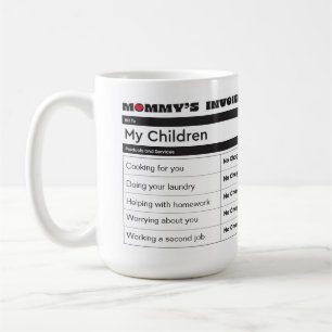 Mug Voyage d’amour de la mère - Facture d’appréciation