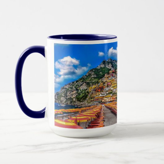 Mug Voyage d'Amalfi de maisons de falaise de l'Italie (Gauche)