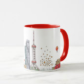 Mug Voyage dans le monde - Chine (Devant droit)