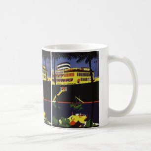 Mug Voyage d'antan, paquebot de croisière Art déco à q