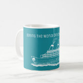 Mug Voyage De Bateaux De Croisières Voir Le Monde (Devant gauche)