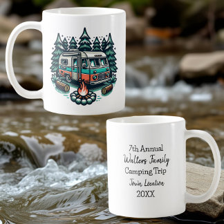 Mug Voyage de camping annuel personnalisé