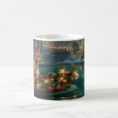 Mug Voyage de fête de Noël du Basenji (Centre)