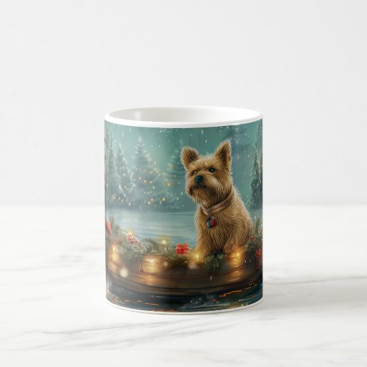 Mug Voyage de fête de Noël du Cairn Terrier (Centre)