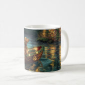 Mug Voyage de fête de Noël du Lévrier Afghan (Devant droit)