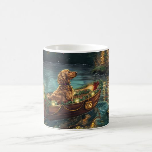 Mug Voyage de fête de Noël du Lévrier Afghan (Centre)
