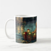 Mug Voyage de fête de Noël du Lévrier Afghan (Gauche)