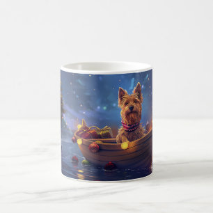 Mug Voyage de fête de Noël du Terrier Australien