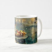 Mug Voyage de Noël Akita Festif (Devant droit)