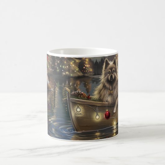 Mug Voyage de Noël du Keeshond (Centre)