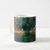 Mug Voyage de Noël Festif Border Collie (Devant gauche)