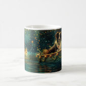 Mug Voyage de Noël Festif Border Collie (Centre)