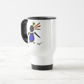 Mug Voyage de pingouin Abstrait (Devant gauche)