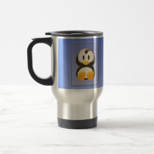 Mug Voyage de pingouin bleu