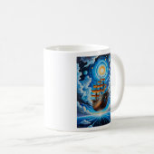 Mug Voyage de pirate céleste T conception de chemise (Devant droit)