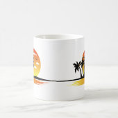 Mug Voyage de plage moderne (Centre)
