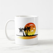 Mug Voyage de plage moderne (Gauche)