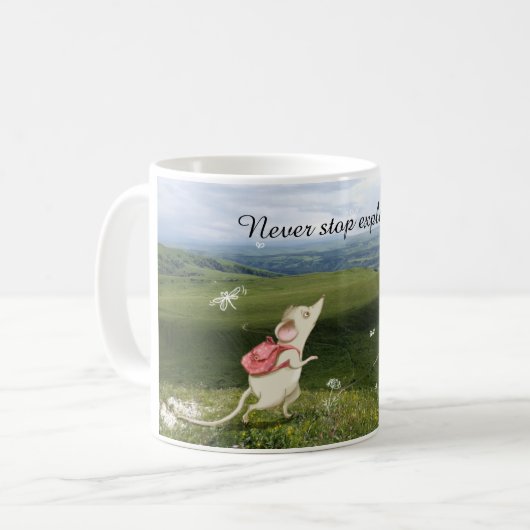 Mug Voyage de souris cartonné (Devant gauche)