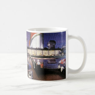 Mug Voyage de vacances vintage, bateau de croisière su