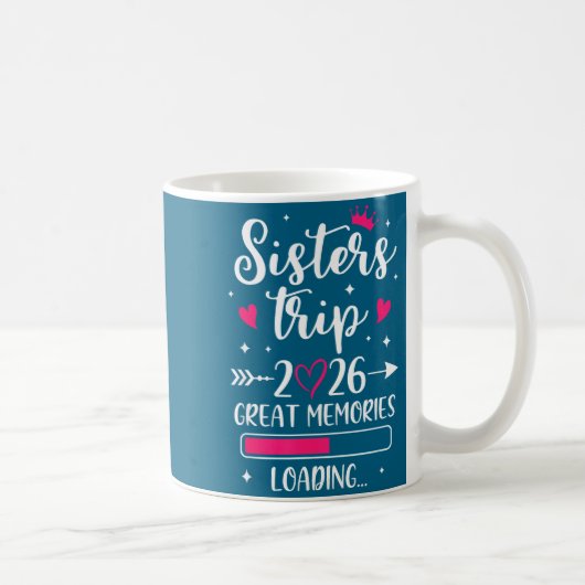 Mug Voyage des Sœurs 2026 Souvenirs Vacances Graphisme (Droite)