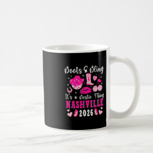 Mug Voyage drôle des meilleures amies à Nashville 2026