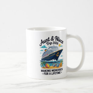 Mug Voyage en croisière Tante Nièce 2026 Vacances d'ét