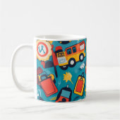 Mug Voyage et Transport présente une variété de co (Gauche)