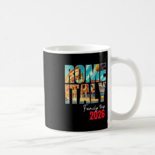 Mug Voyage familial à Rome Italie 2026 Vacances Europe