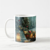 Mug Voyage festif de Noël de Cairn Terrier (Gauche)