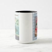 Mug Voyage festif de Noël du coq portugais (Centre)