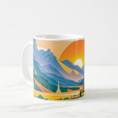 Mug Voyage Pittoresque coloré aventures sur route sinu (Devant gauche)