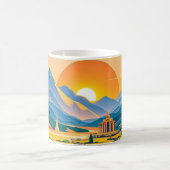 Mug Voyage Pittoresque coloré aventures sur route sinu (Centre)