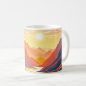 Mug Voyage pittoresque sur route sinueuse, couchers de (Devant droit)