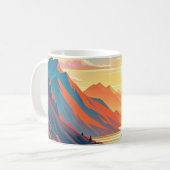 Mug Voyage pittoresque sur route sinueuse, couchers de (Devant gauche)