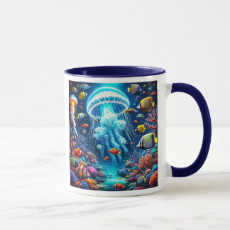 Mug Voyage poétique au cœur des fonds marins.