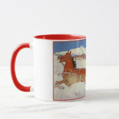 Mug Voyage Rétro, Hiver en Engadin Suisse (Gauche)