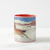 Mug Voyage Rétro, Hiver en Engadin Suisse (Centre)