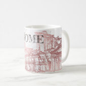 MUG VOYAGE ROME, FAUX ROSE GOLD+MARBLE (Devant droit)