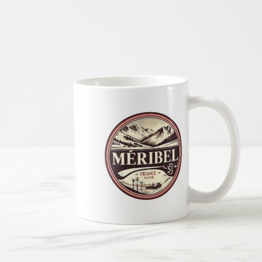 Mug Voyage ski vintage à Méribel (Droite)