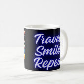 Mug Voyage, sourire, répéter (Devant droit)